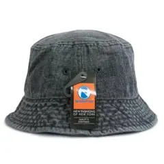 新品未使用 newhattan バケットハット ブラック S/M デニム生地