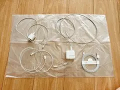 【セット売り】Lightningケーブル・ACアダプター7点（うち一点新品）