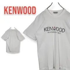 【レア】90s KENWOOD ケンウッド 企業ロゴ Tシャツ 白 ビンテージ