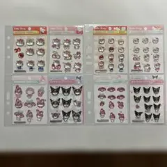 ボンボンドロップシール第一弾•第三弾キティ2種•マイメロ•クロミシール帳完成品