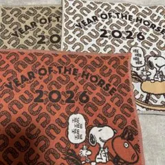 スヌーピー YEAR OF THE HORSE タオル 2026