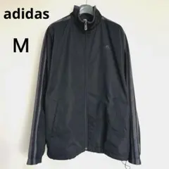 アディダス　climaproof ナイロンジャケット　ブラック　Ｍ　古着
