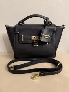 サマンサベガ　黒 ショルダーバッグ