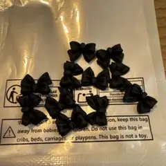 ブラックリボン　ネイルパーツ ネイパ　リボン