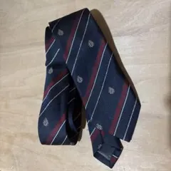 East Boy ネクタイ ネイビー バーガンディ ストライプ