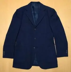 日本製BEAMSビームスF別注イタリア製高級生地3Bネイビーテーラード紺ブレザー