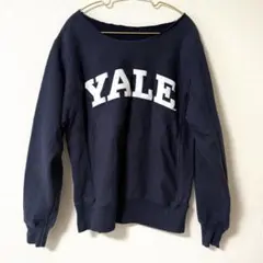 00's Champion YALE リバースウィーブ スウェット 貼り付けロゴ