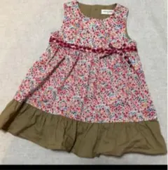 美品 センスオブワンダー  リバティ 花柄 ワンピース 80cm