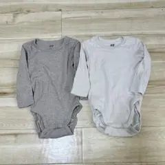 H&M オーガニックコットンロンパース 2枚セット