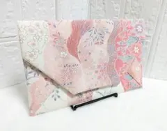 ハンドメイド【403A】ギフト　プレゼント　結婚式　数寄屋袋　御朱印帳入れ