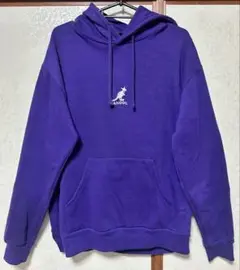 【KANGOL カンゴール】 紫 フード付きパーカー Mサイズ