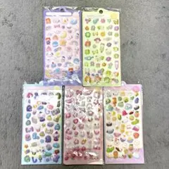 ぷくぷくシール 5枚セット
