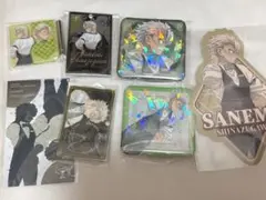 鬼滅の刃 モクテルバー ロトくじ 不死川実弥 缶バッジ 7点セット