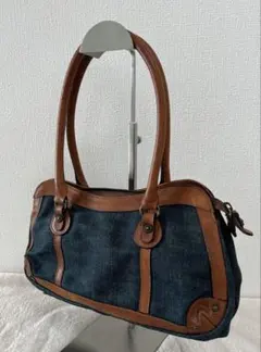 ダコタ プリンセス デニム レザー 肩掛け インディゴ ショルダーバッグハンド