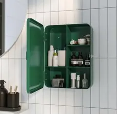 IKEA HUSBYÅN フースビオン ウォールキャビネット　ダークグリーンのサムネイル