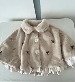 ベビーポンチョ リボン付き ANGEL LOVE