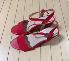 ORiental TRaffic スカラップ サンダル レッドのサムネイル