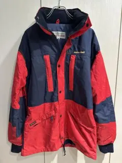 【初期タグ】mont-bell マウンテンパーカー L 赤/紺