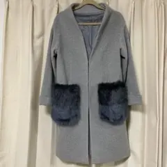 美品　アーバンリサーチ　２ＷＡＹ　グレー　ノーカラーコート