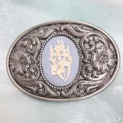 ヴィンテージ　カメオ付きバックル