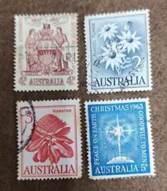 オーストラリア ヴィンテージ切手 1950年代〜1960年代