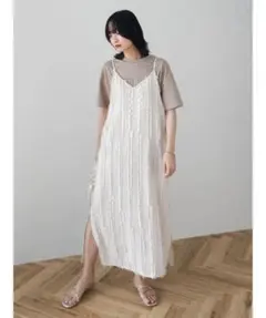 earth music&ecologyフェザージャガード キャミワンピース