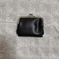 ブラック がま口コインケース