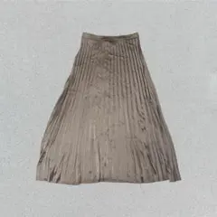 00's SHEIN プリーツスカート グランジ ロング丈 ベージュ XL