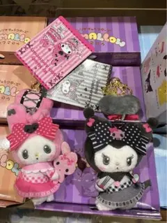 マイメロディ50周年＆クロミ20周年　マスコットチャーム　2個セット　メロクロ