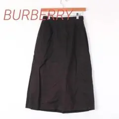 【バーバリー】 スカート ミモレ丈 38サイズ ブラック Burberry