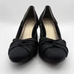 【美品】anysis ツイストリボンパンプス ラ メブラックSサイズのサムネイル
