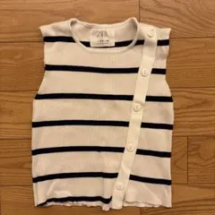 ZARA ストライプ ノースリーブタンクトップ