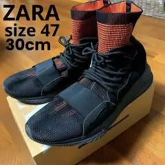 【美品未使用に近い】ZARA ソックスブーツ　サイズ47/30cmのサムネイル