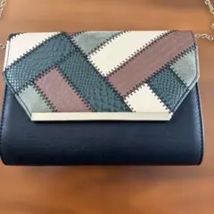 パッチワークデザイン ショルダーバッグ