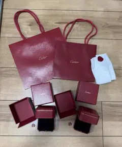 【超美品⭐︎Cartier】カルティエ  紙袋&ラッピング済み箱&他付属品 Cartier - カルティエ 紙袋の通販 by chay's shop｜カルティエ