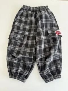 裏起毛チェックパンツ