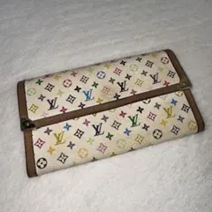 正規品 ルイヴィトン サラ マルチカラー 折り財布 総柄 pvc レザー ボタン 正規品 ルイヴィトン サラ マルチカラー 折り財布 総柄 pvc レザー