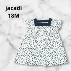 jacadi⭐︎18M 80cm⭐︎半袖ワンピース　白　　ネイビー　ジャカディ