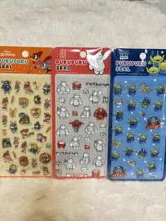【正規品】ぷくぷくシール ディズニー ズートピア ベイマックス エイリアン