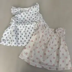 ゆ*な様 babyGAP コットントップス2点セット90白