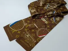 338 LOUIS VUITTON ルイヴィトン シルク スカーフ バンドー
