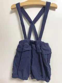 新品タグ付き　リボン　コーデュロイ サロペット かぼちゃパンツ　95cm
