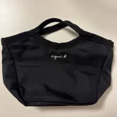 agnès b. 黒 ナイロン ポーチ