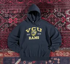 GILDAN ギルダン カレッジロゴ プルオーバー パーカー ブラック M