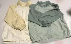 UNIQLO ポケッタブルUVカットブルゾン 100cm 2枚セットのサムネイル