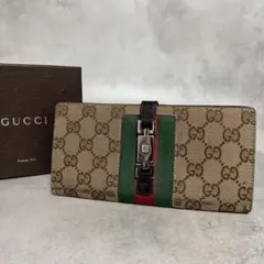 GUCCI ジャッキー シェリーライン GGキャンバス 長財布 9922 - メルカリ