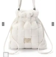 grl ファーショルダー巾着バッグ tr707