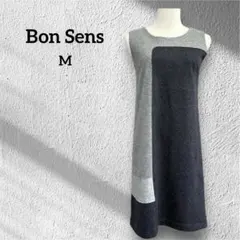 Bon Sens ボンサンス　切替ノースリーブワンピース　グレー　Mのサムネイル