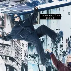 yoasobi asicsコラボ フーディー ブラックXLサイズ - メルカリ