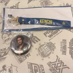 KENCHI 橘ケンチ フラッグストラップ 缶バッジ POW
